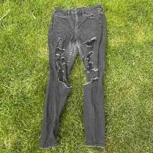 American Eagle Dark Gray Skinny Jeans